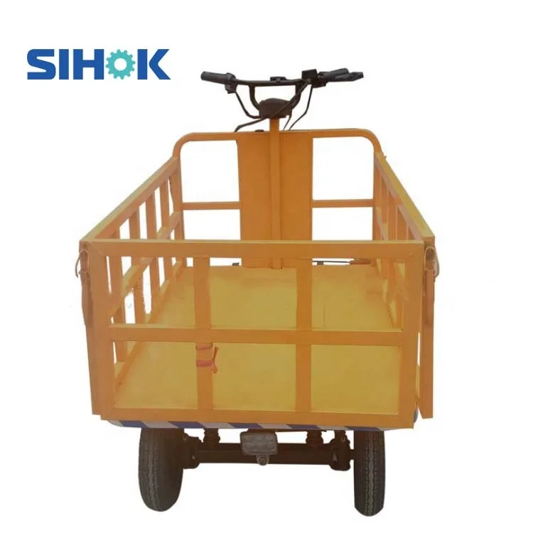 Hot Product Heavy Duty Platform Cart Trolley 800kg Electric Powered Garden Trolley Cargo Wagon Electric