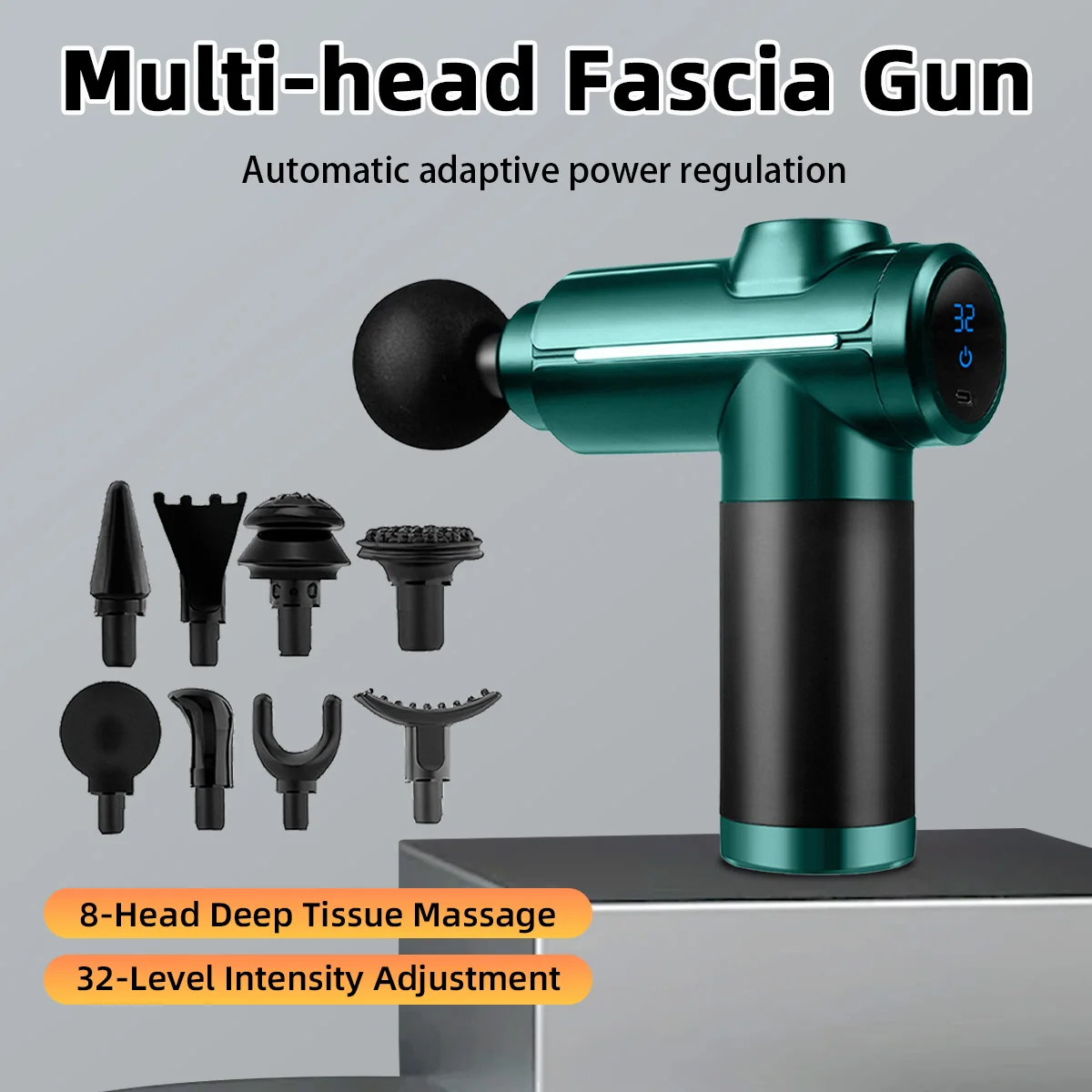 Alat pijat multifungsi untuk seluruh tubuh, perawatan otot, senyap dan rendah kebisingan, unisex, alat pijat leher untuk kebugaran.