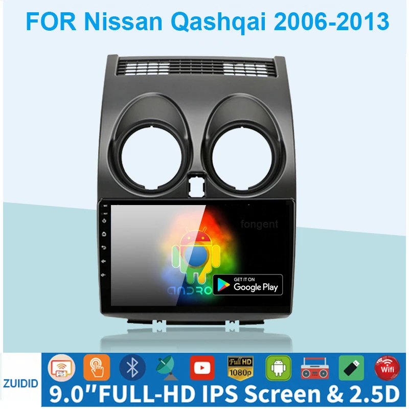 

For Nissan Qashqai J10 2006-2013 Car Radio Bluetooth Multimedia video player GPS No 2din 2 din Android 10.1 Carplay 2G+32G