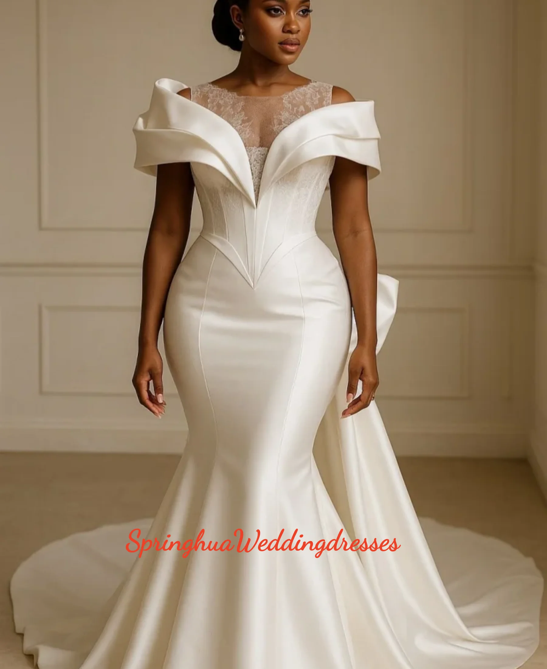 

Customized African Ball Gown Luxury High Quality Wedding Dresses Long Sleeve Bride's Gowns Bridal Bride Gown vestidos de novia