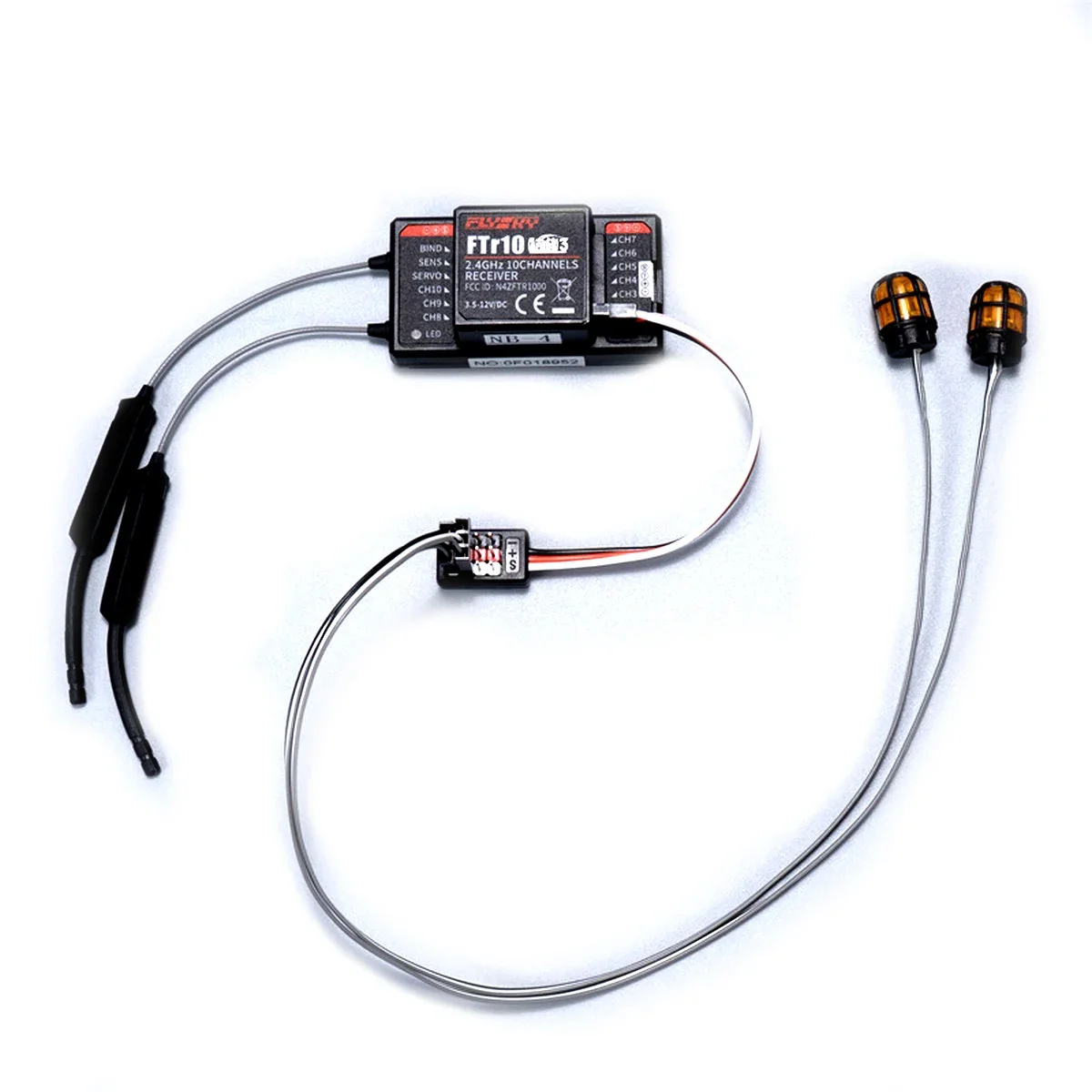 Cable de Control remoto paralelo Y line de 1 a 4, Cable extensor de luces de servoventilador para coche Futaba JR RC HSP TRX4 Axial SCX10 TAMIYA