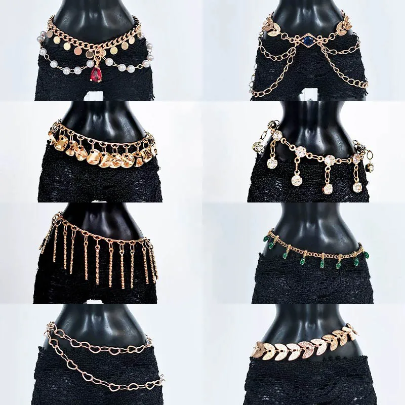 

1/6 BJD FR Supermodel Doll Jewellery Accessories Luxury Wave/Tassel/Exotic/Diamond Waist Chain For 30cm Doll DIY Dress Up