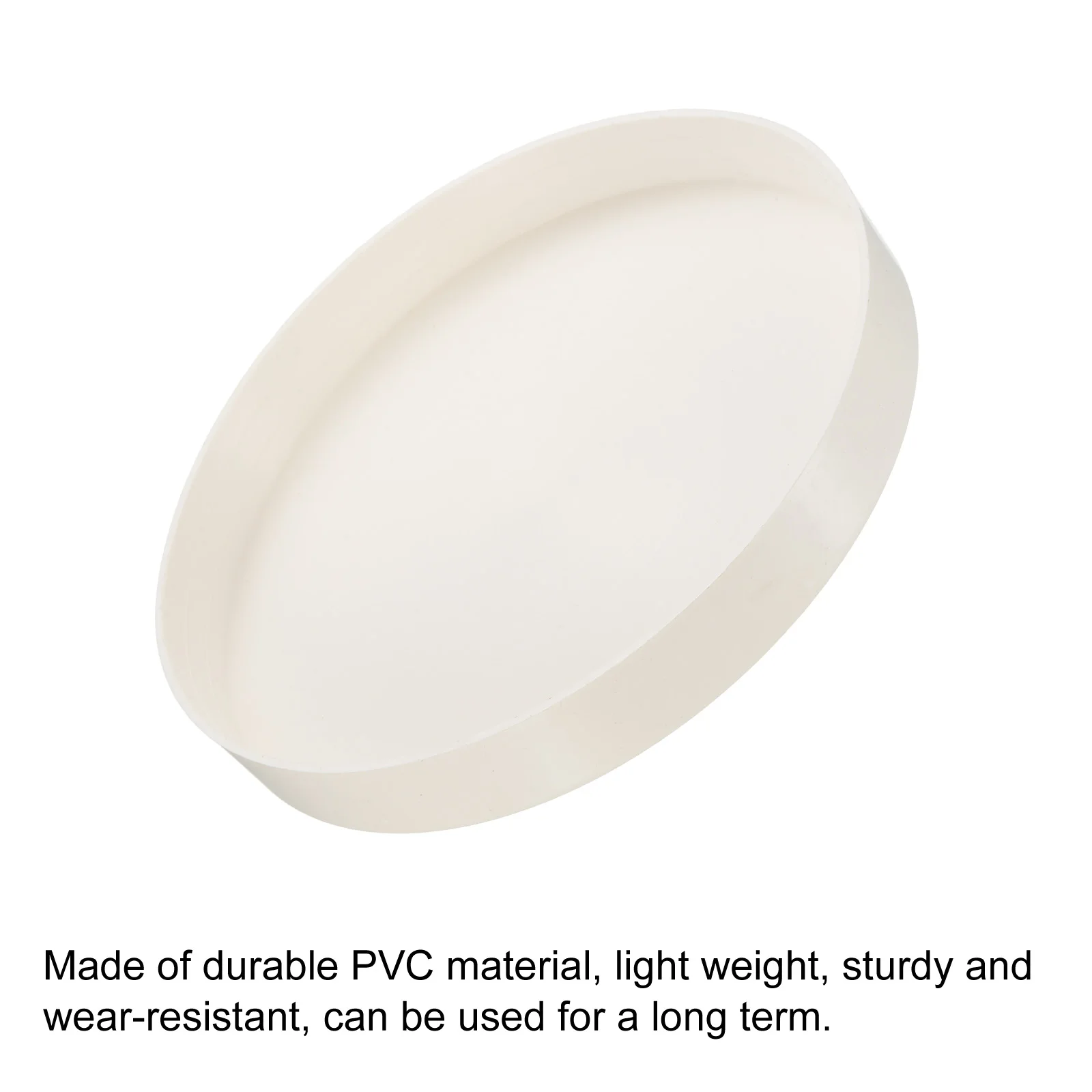 1-20Pcs PVC Pipe End Cap Fitting, Furniture Grade Plug Coupling Socket Adapter for DIY, Garden, White