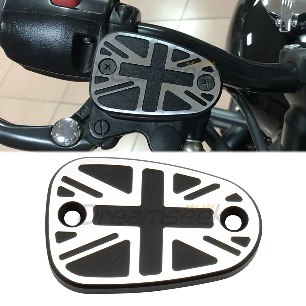 Motorcycle Master Cylinder Cover Brake Reservoir Cap for Triumph Bonneville Bobber Thruxton T100 Front Master Cylinder Top Cap