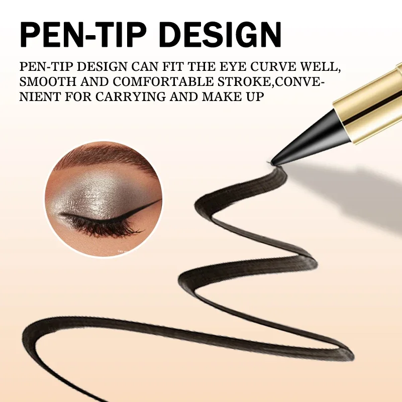 Waterproof Matte eyeliner gel Fast Drying Smudge Proof Long Lasting Makeup Professional Eye Liner Pen