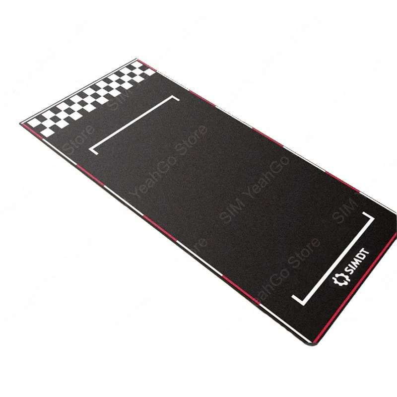 SIMDT Racing Game Carpet Racing Simulator Floor Mat Heavy-Duty Anti-Skid Design Machine Washable Blended Carpet for Gaming Seat