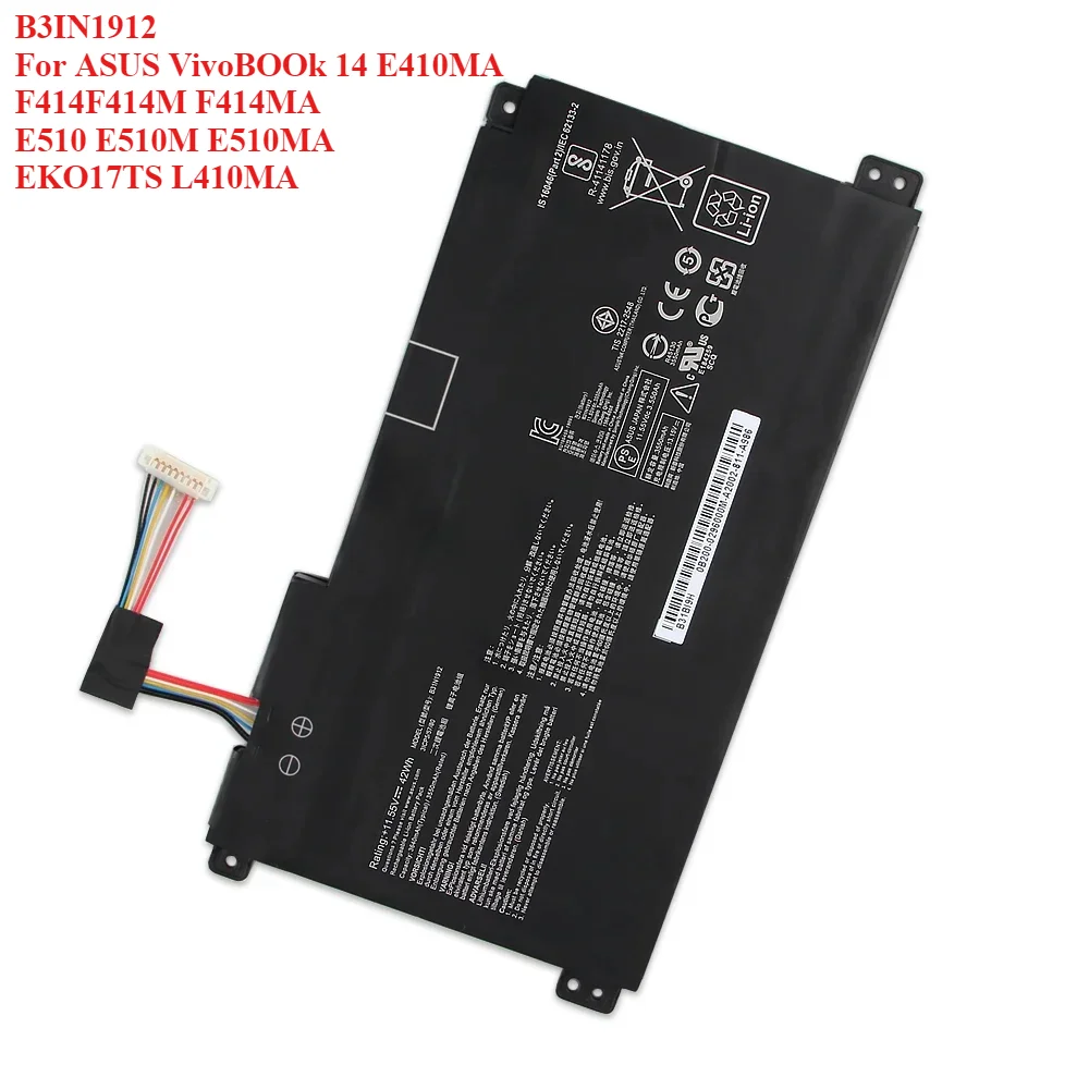 

Replacement Laptop Battery for ASUS B31N1912 E410M E410MA E510M E510MA L410M High Quality Battery