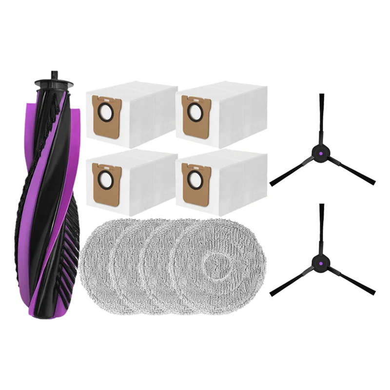 【24 ساعة-البيع!】لـ JONR P20 PRO جهاز آلي لتنظيف الأتربة مجموعة ملحقات فرشاة جانبية ممسحة قماش أكياس الغبار التنظيف المنزلي