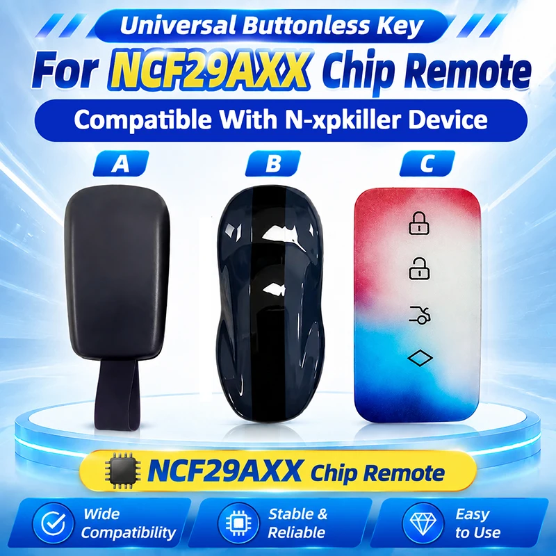 NXPK02 Universal Buttonless Smart Key Remote Fob For NCF29XX Chip Compatible With NXP KILLER Programmer For Key Adding