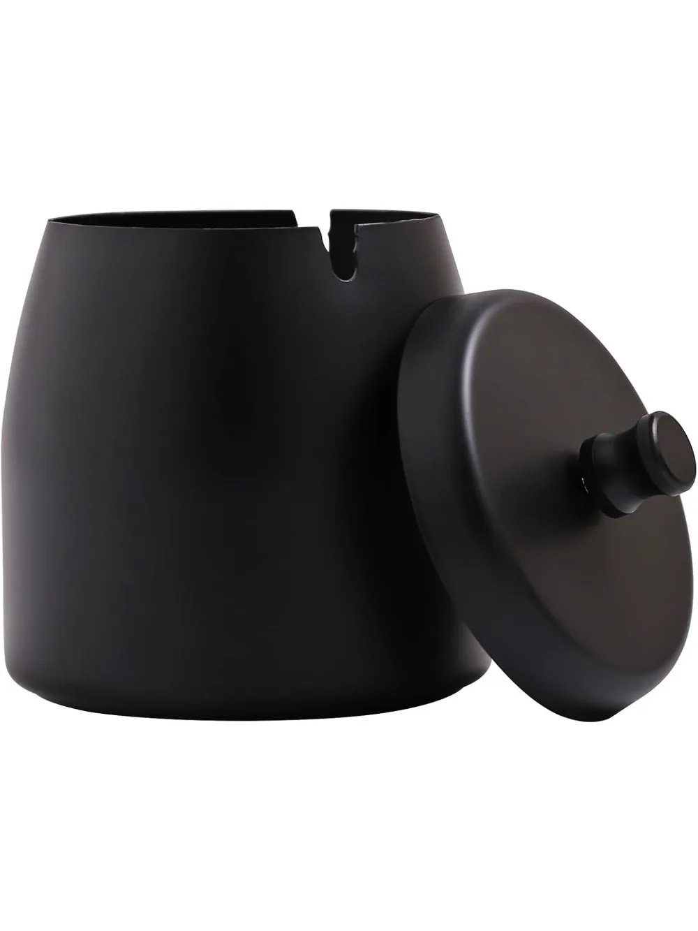 

Пепельница из нержавеющей стали с крышкой — ветрозащитная, с контролем запаха для внутреннего и наружного использования (3,5 x 3 x 3,4 дюйма)