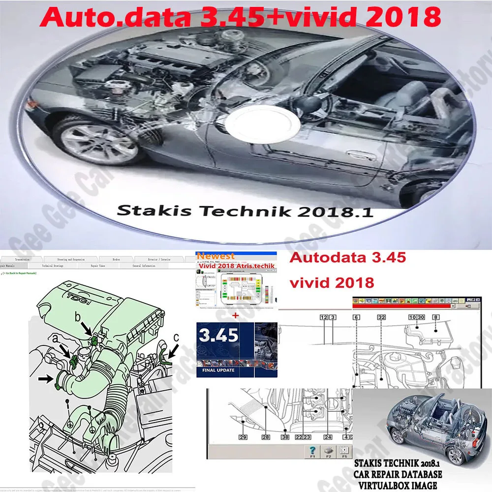 

Auto repair software Vivid 2018 obd2 scanner Tools + Autodata 3.45 Workshop DATA Multi languages Atris-Technik Europe Automotive