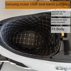 Motorcycle PU Rear Trunk Cargo Liner Protector For Sym Jet X 125 / 150 / 200
