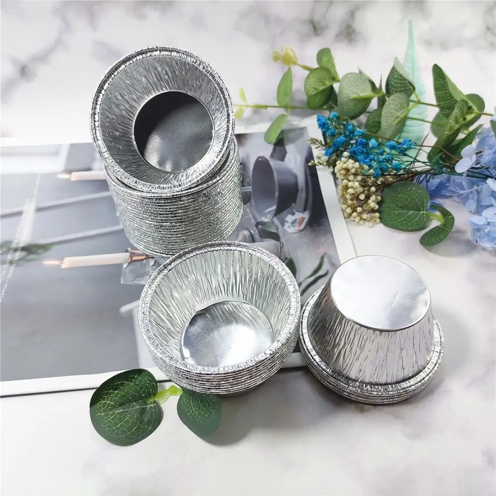 

50pcs Creative Foil Foil Cupcake Liners Non-stick Disposable Muffin Baking Cups Party Cupcake Wrappers