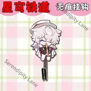 Honkai: Star Rail Ambitus Cartoon Q Version Personage Series Brute Force Sticky Hook Dormitory Classroom Pothook Wall Space