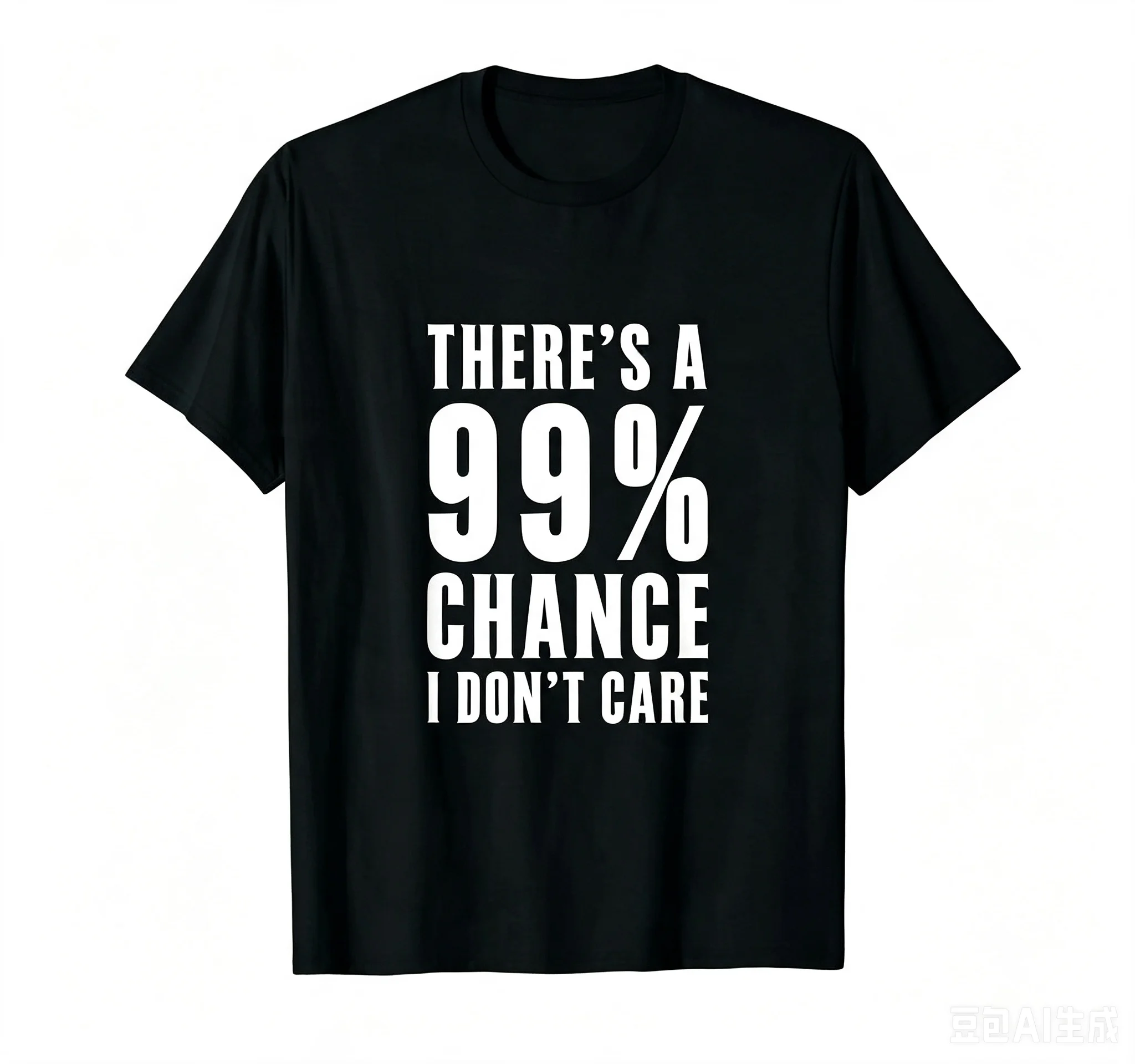 2026 Summer Humor Gift Ideas There‘S A 99 Percent Chance I Don’T Care T-Shirt Funny Graphic Clothing Gifts Short Sleeve Leisure