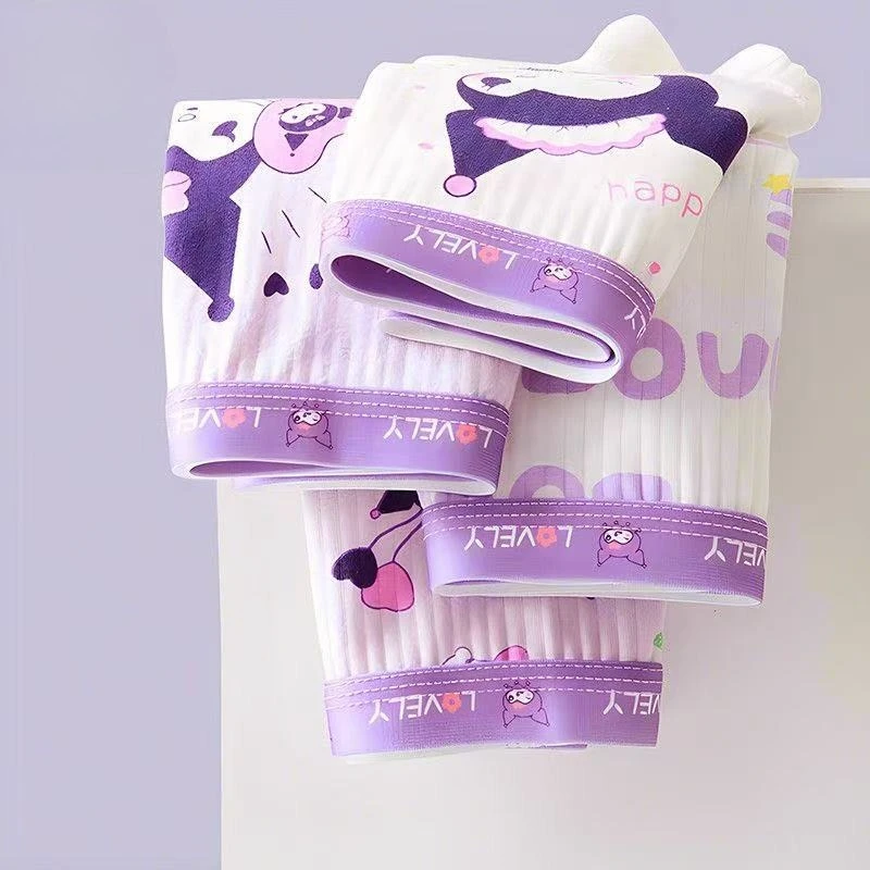 4 Packs of Sanrio Melody Kuromi Series Children's Underwear, Pure Cotton Class A Boxers