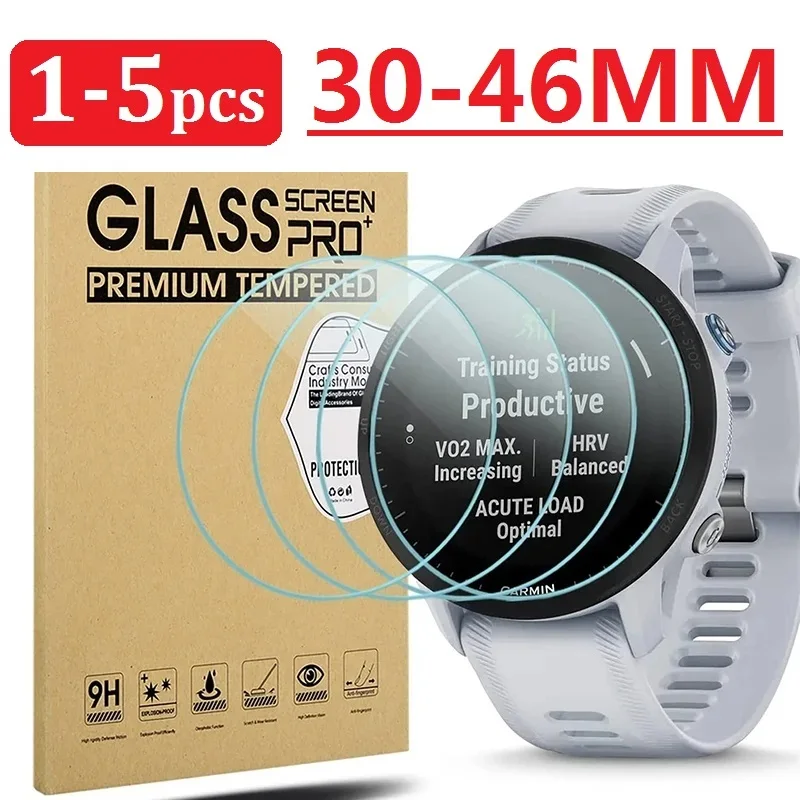 Protective Glass Compatible for Smart Watch Film 34MM 35MM 37MM 38MM 39MM 40MM 42MM 44MM 30MM-46MM Glass Watch Screen Protector