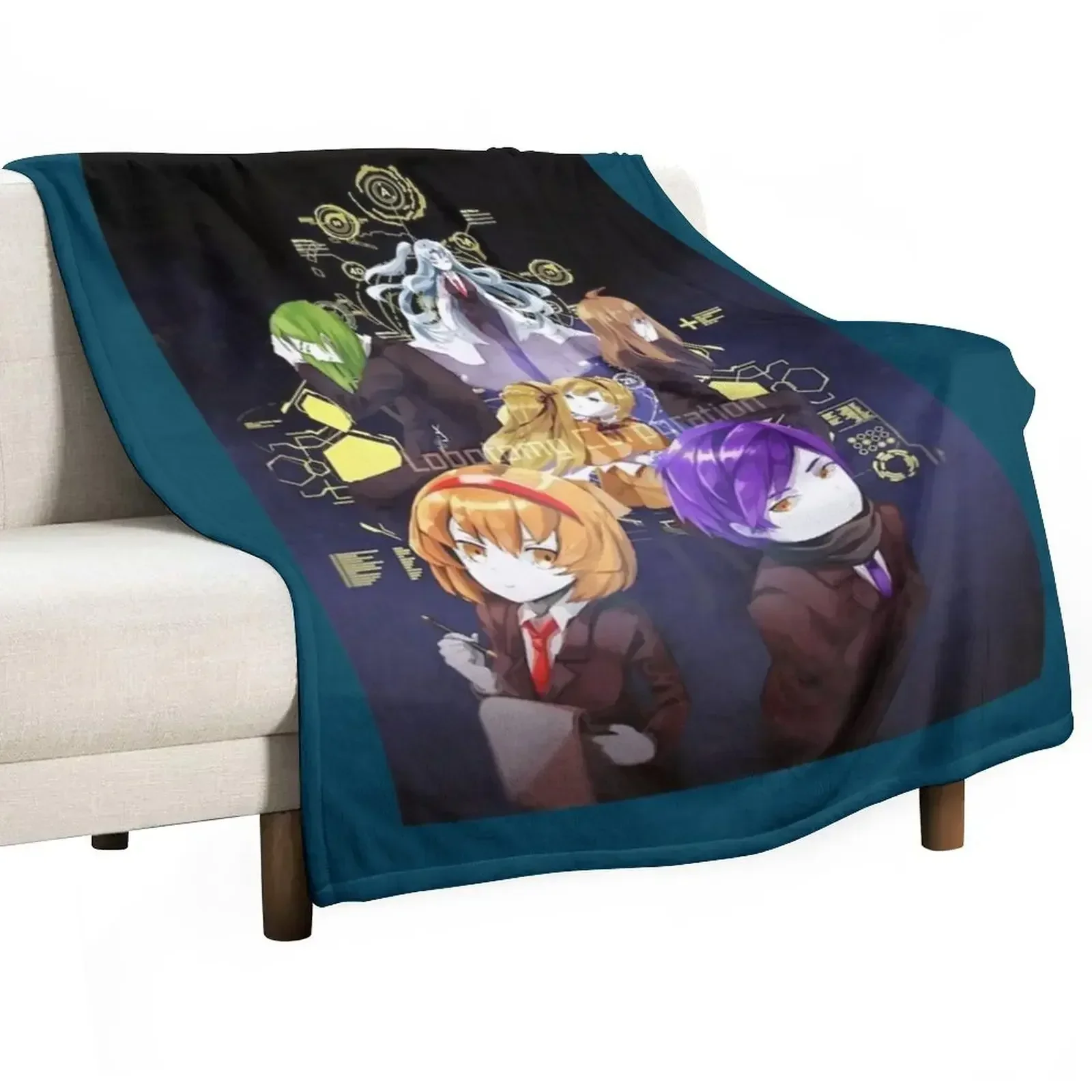 Aesthetic kawaii Lobotomy Corporation Throw Blanket for sofa Cute Plaid Blankets