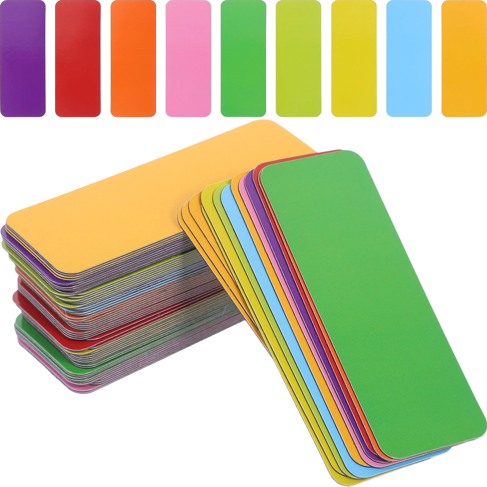  72pcs Magnetic Dry Erase Labels Magnetic Memo Plate Tags Writable Refrigerator Magnet Tags Card Name Plate Tags