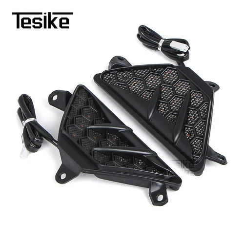 Luz indicadora intermitente para motocicleta Kawasaki ZX-6 ZX-6R Ninja 300 400 650 1000 nuevas luces de giro delanteras lámpara de giro