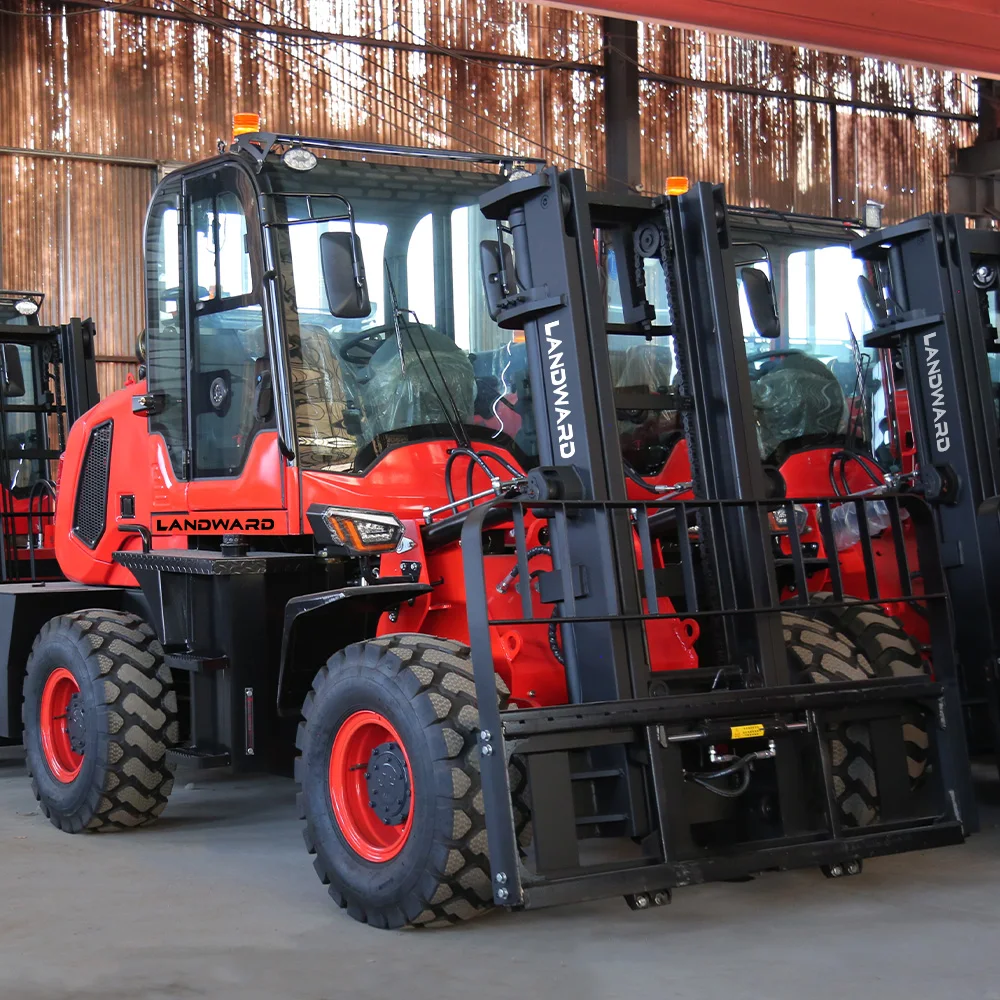 

Diesel Power 4WD All Terrain Forklift Hot Selling Front End Articulated Off Road Forklift 6 Ton Euro 5 Small Forklift Customized