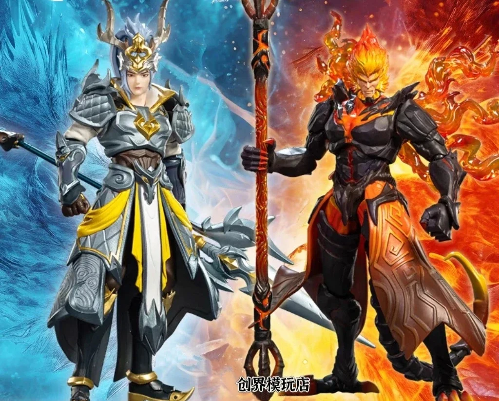 

In Stock FondJoy Sun Wukong Hellfire Han Xin the white dragon 1/9 Movable Model Toys Collect Honor of Kings The Monkey King