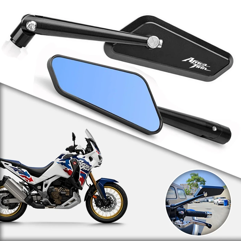 2pcs Modifying Motorcycle Rearview Mirror 360° Adjustable Rear View Mirrors For Honda Africa Twin CRF 1100 L CRF1100 CRF1000L
