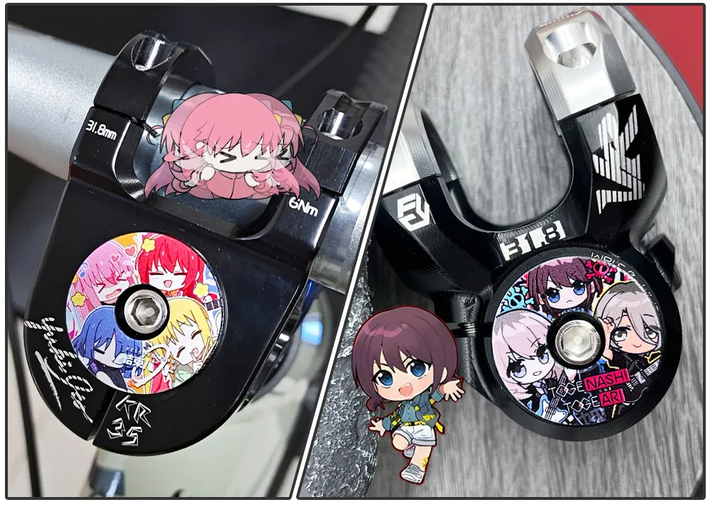 KRSEC Fahrrad Aluminiumlegierung Steuersatzkappe Anime-Stil Vorbaukappe Rennrad MTB Fahrrad Vorbau Zubehör Steuersatz-Deckel – Detail 10