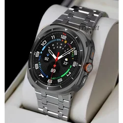 Wristband for samsung galaxy watch ultra band 47mm Solid Stainless Steel Strap for galaxy watch 7 ultra AI Smartwatch Bracelet