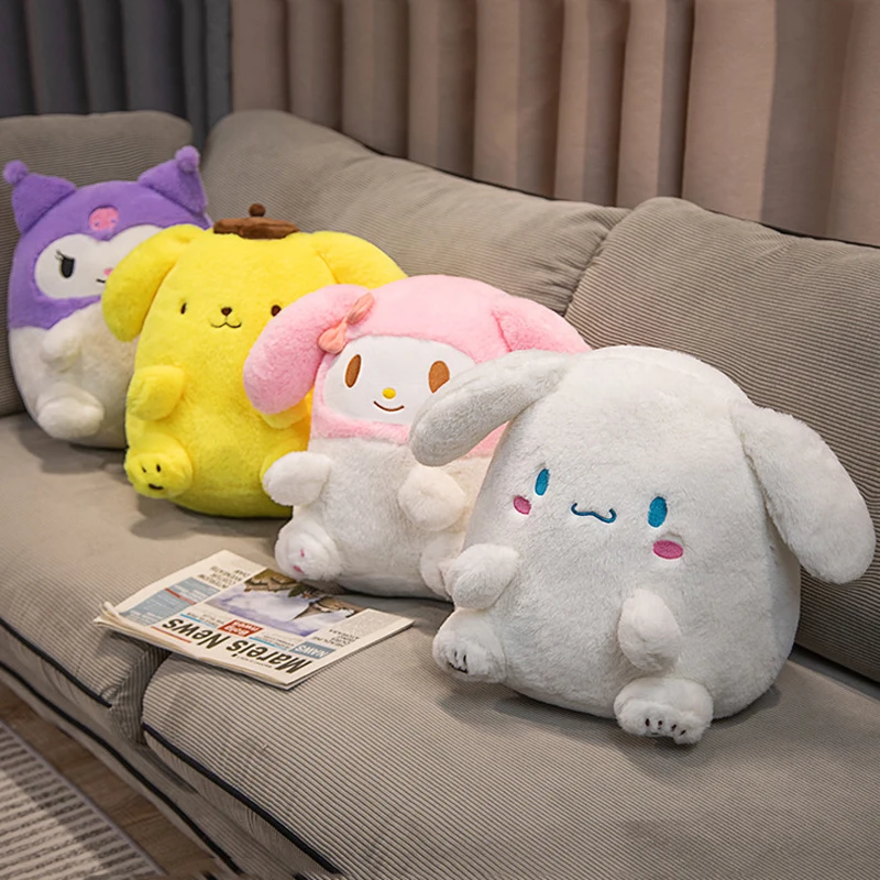 

Cartoon Cinnamoroll Kuromi PompomPurin My Melody Soft Figure Stuffed Soft Plush Doll Throw Pillow Children Birthday Gifts Toy