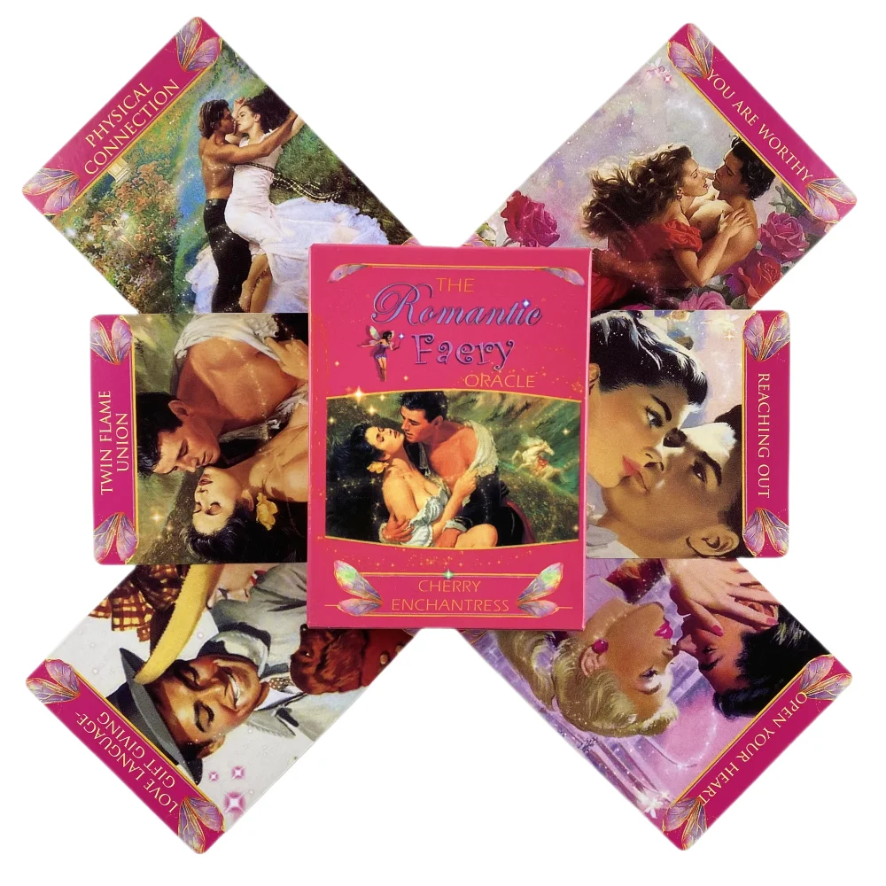

The Romantic Faery Oracle Cards English Version Board Game Deck Witchcraft Fairy Tarot Mysterious Divination Playing Cards