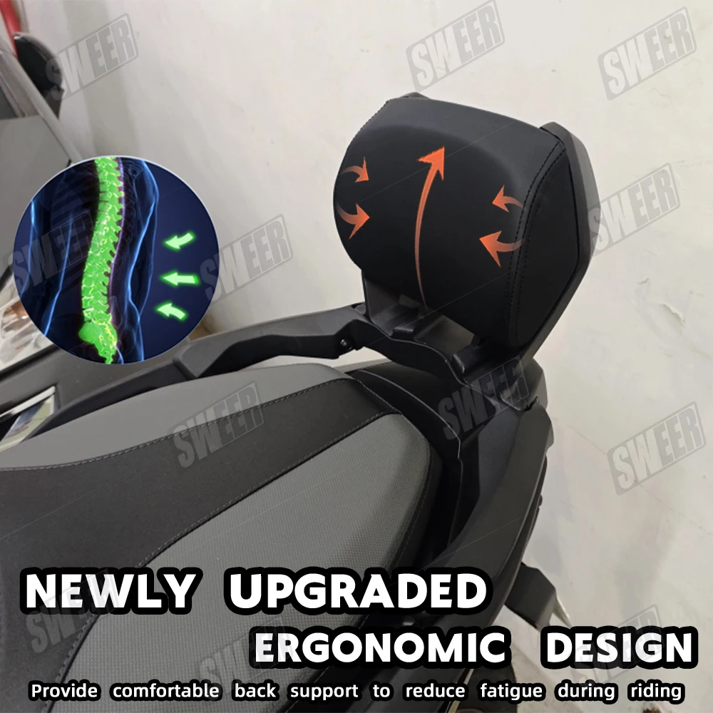 Motorcycle Rear Frame Passenger Seat Backrest Cushion Compatible with Honda Forza350 NSS350 ADV350 2021-2026 BackRest Pad Parts 4