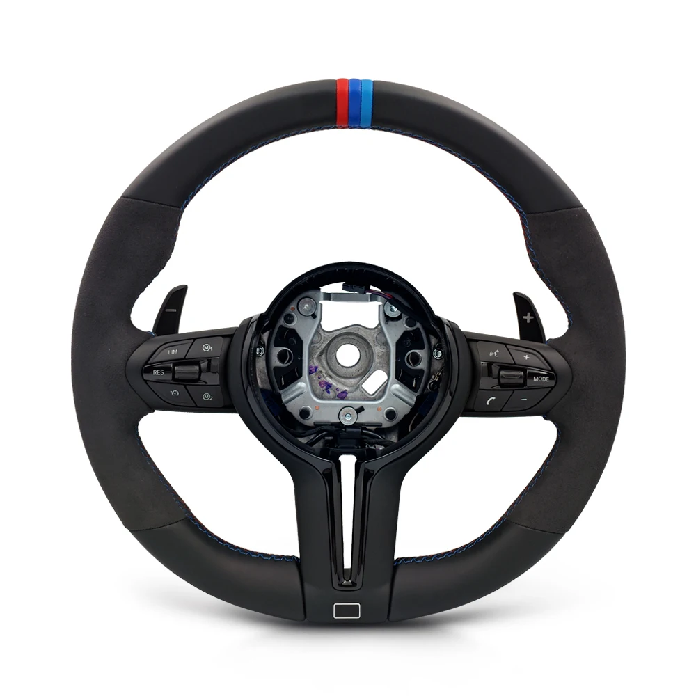 

With 3 Color Stripe Volant Steering Wheel for BMW F10 X5 F15 X6 F16 F20 F21 F22 F23 F25 F26 F30 F31 F32 F33 F34 F35 F36 M3 F80