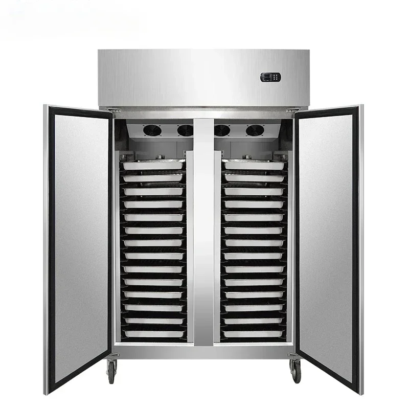 Minus 40 Degree Industrial Deep Freezer With No Frost Double Door Single-Temperature Style 1360*1100*2150mm