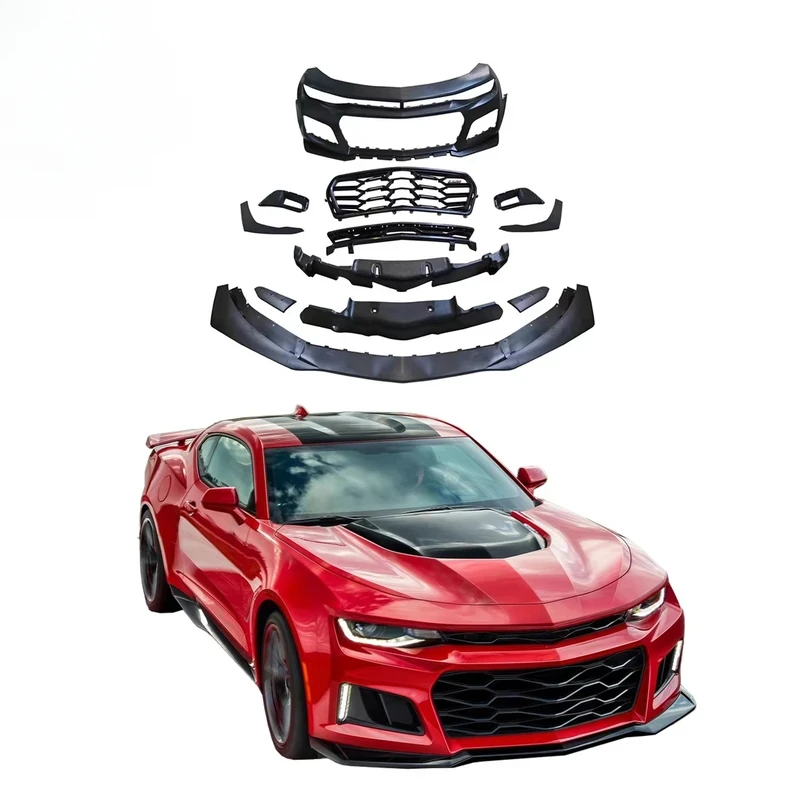 

ZL1 Style Body Kit Front Bumper Lip Car Cama 2016-2018 5th