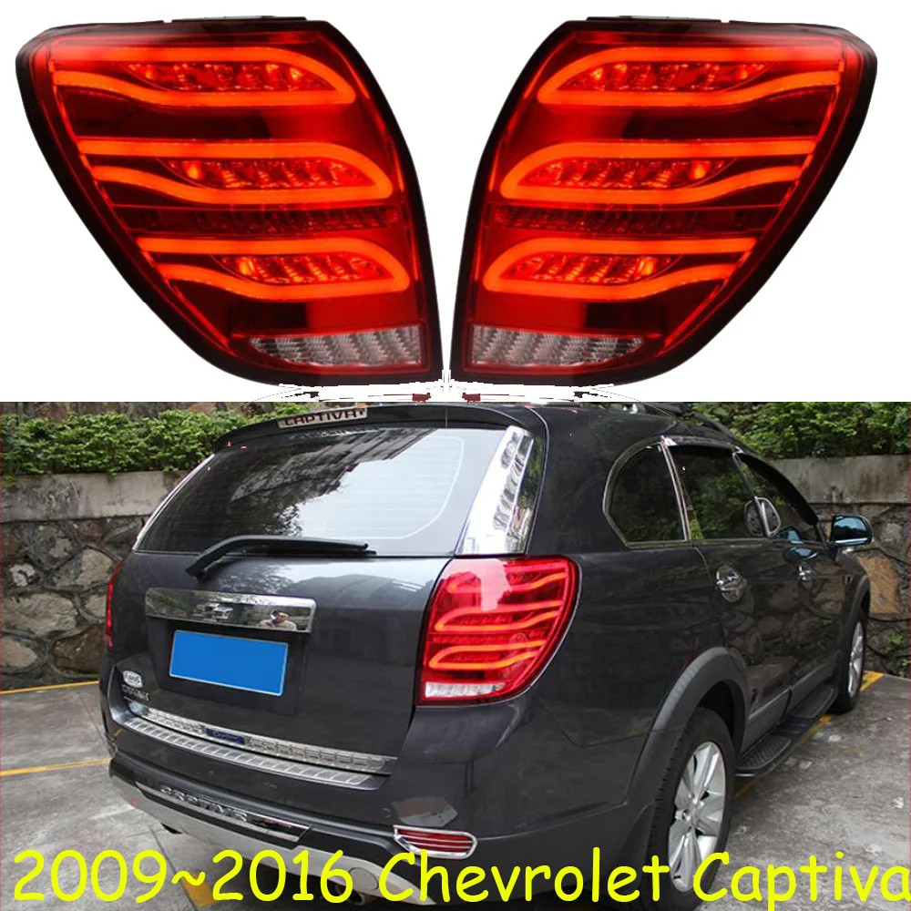 Car Styling tail lights For Captiva taillights bumper 2009-2016 LED Tail Lamp rear trunk lamp DRL+signal+brake+reverse Light