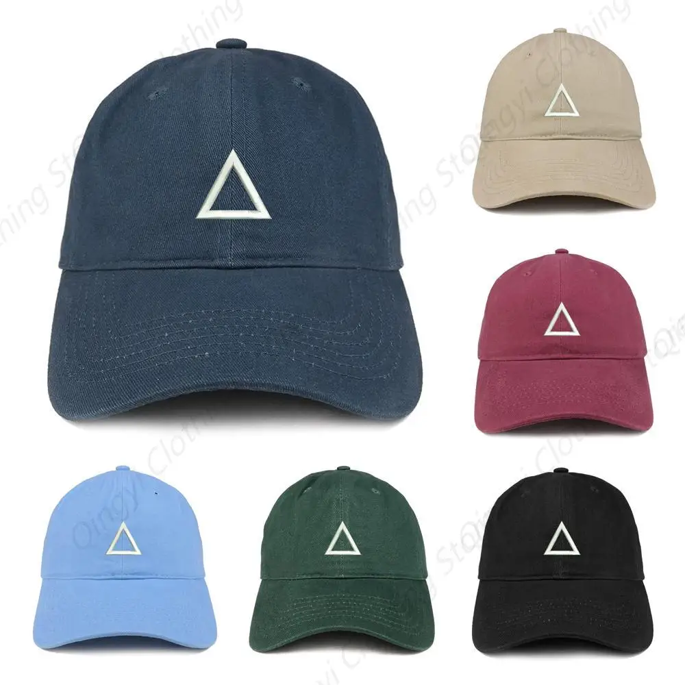 

Survival Game TV Korean Drama Triangle Logo Low Profile Soft Cotton Baseball Cap