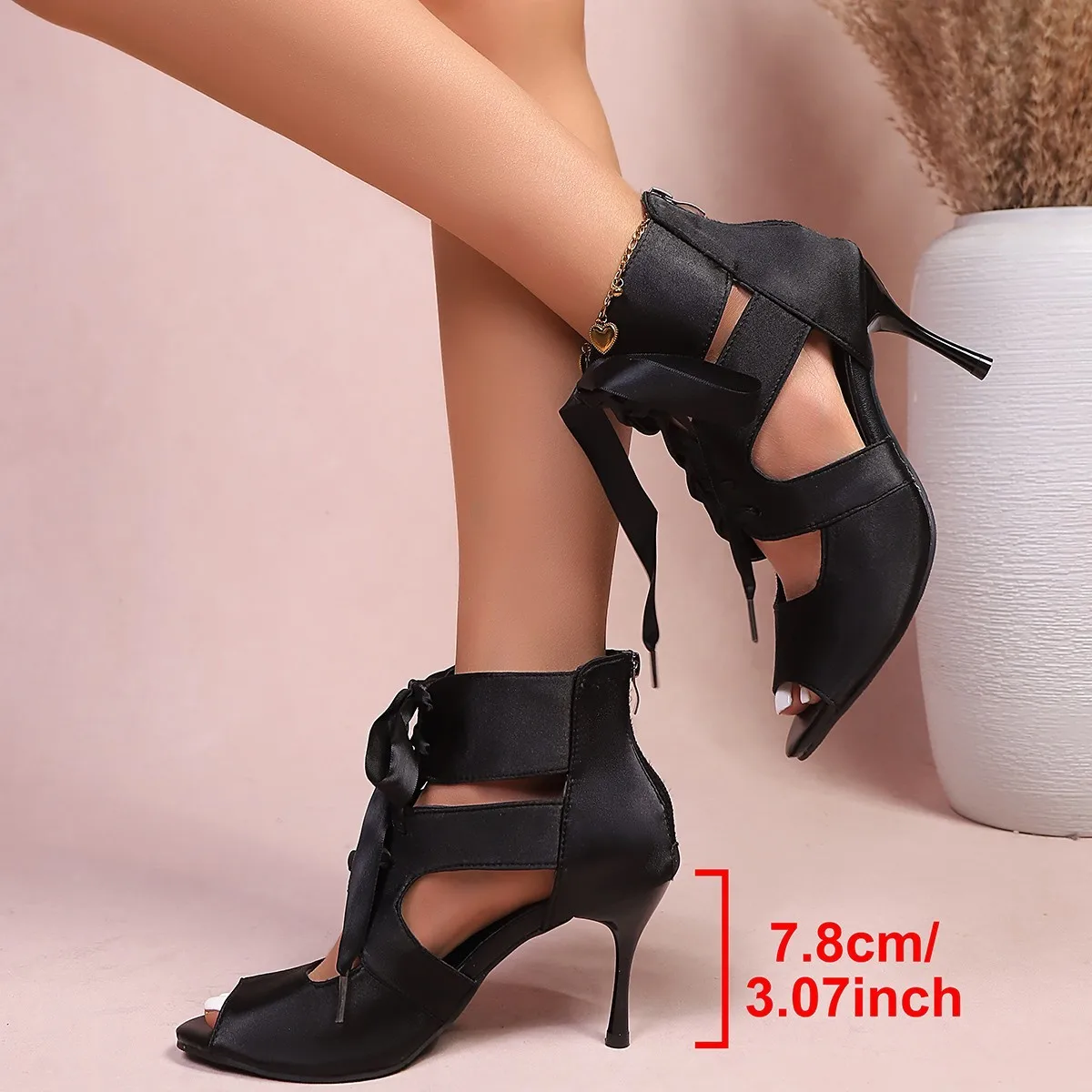 Fashion Summer Women stiletto heels Sexy Lace-Up fish mouth Sandals Elegant banquet Party Sandals ankle boots Zapatos De Mujer