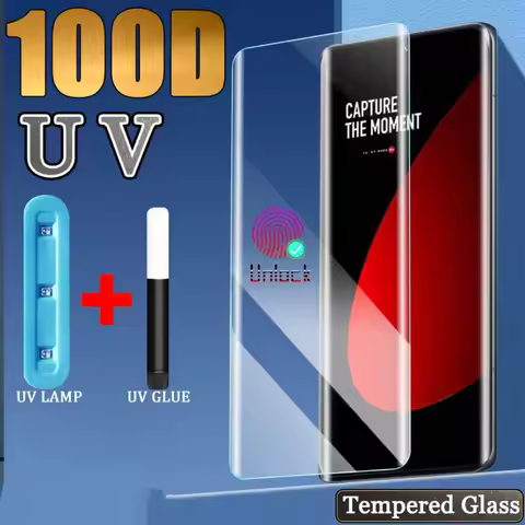 Tempered Glass for Samsung UV Liquid Full Glue S20 21 Note 8 9 10 20 S21 S10 5G S8 S9 Plus Galaxy S22 23 24 25 Ultra Phone Glass