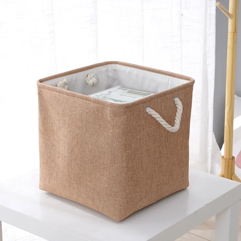 Neatly Organizing Household Clutter Linen Storage Basket Basket Storage Organizadores Woven Basket