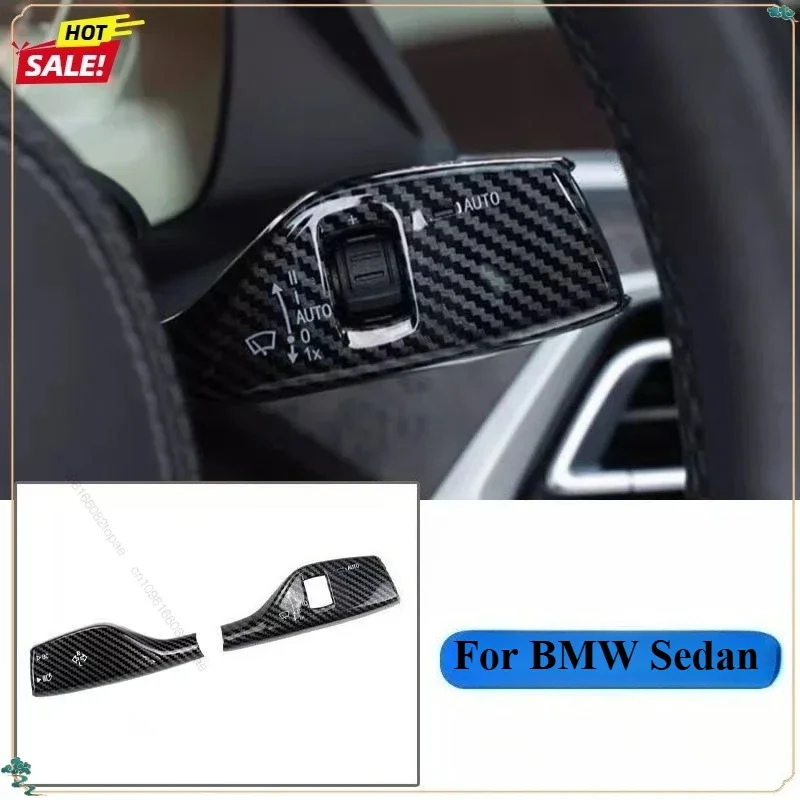 

Carbon Fiber Car Turn Signal Windshield Wiper Lever Switch Cover For BMW 1 3 5 6 7 Series GT F30 F35 F20 F21 F10 F11 F07 F01 F02