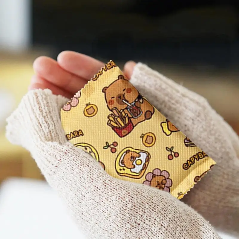 Hand Warmers Cavy Pattern Hand Heat Pads Thin Adhesive Heat Patches Long Lasting Hot Body Warmers For Neck Knee Hand