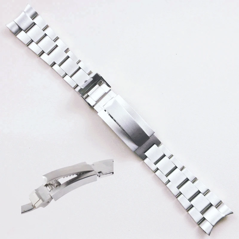 20 21mm glide lock micro adjust buckle stianless steel watchband for Rolex Submariner Deepsea Daytona GMT watch strap bracelet