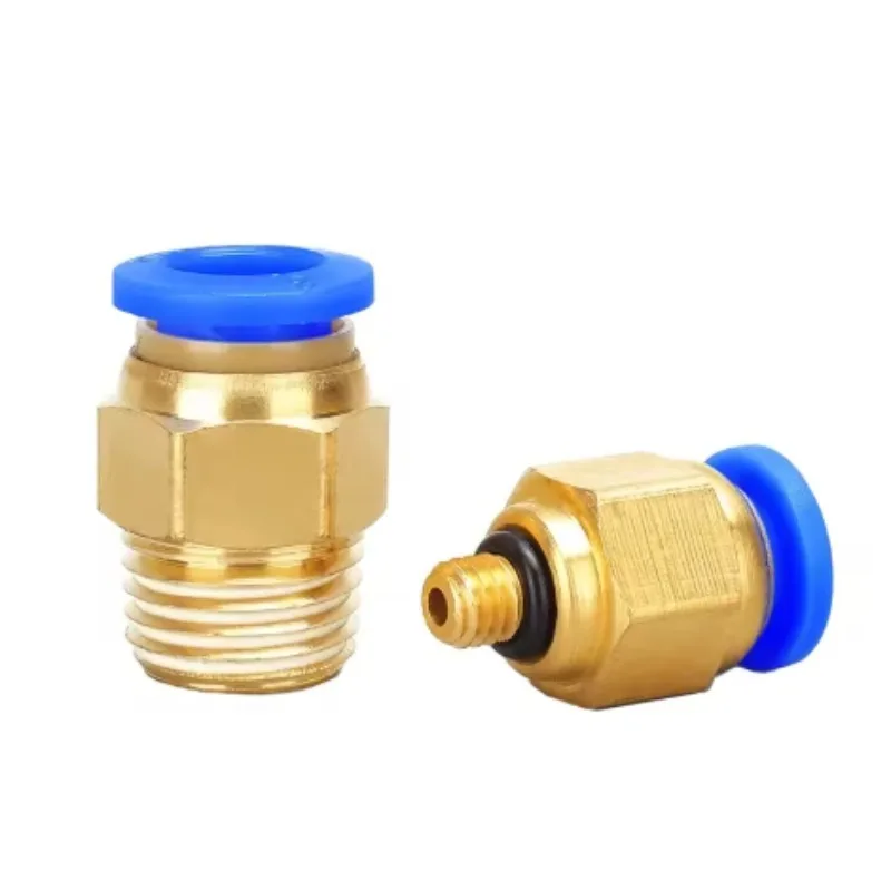 1/5PCS Pneumatic Air Connector Fitting PC 4mm 6mm 8mm 10mm 12mm Thread 1/8
