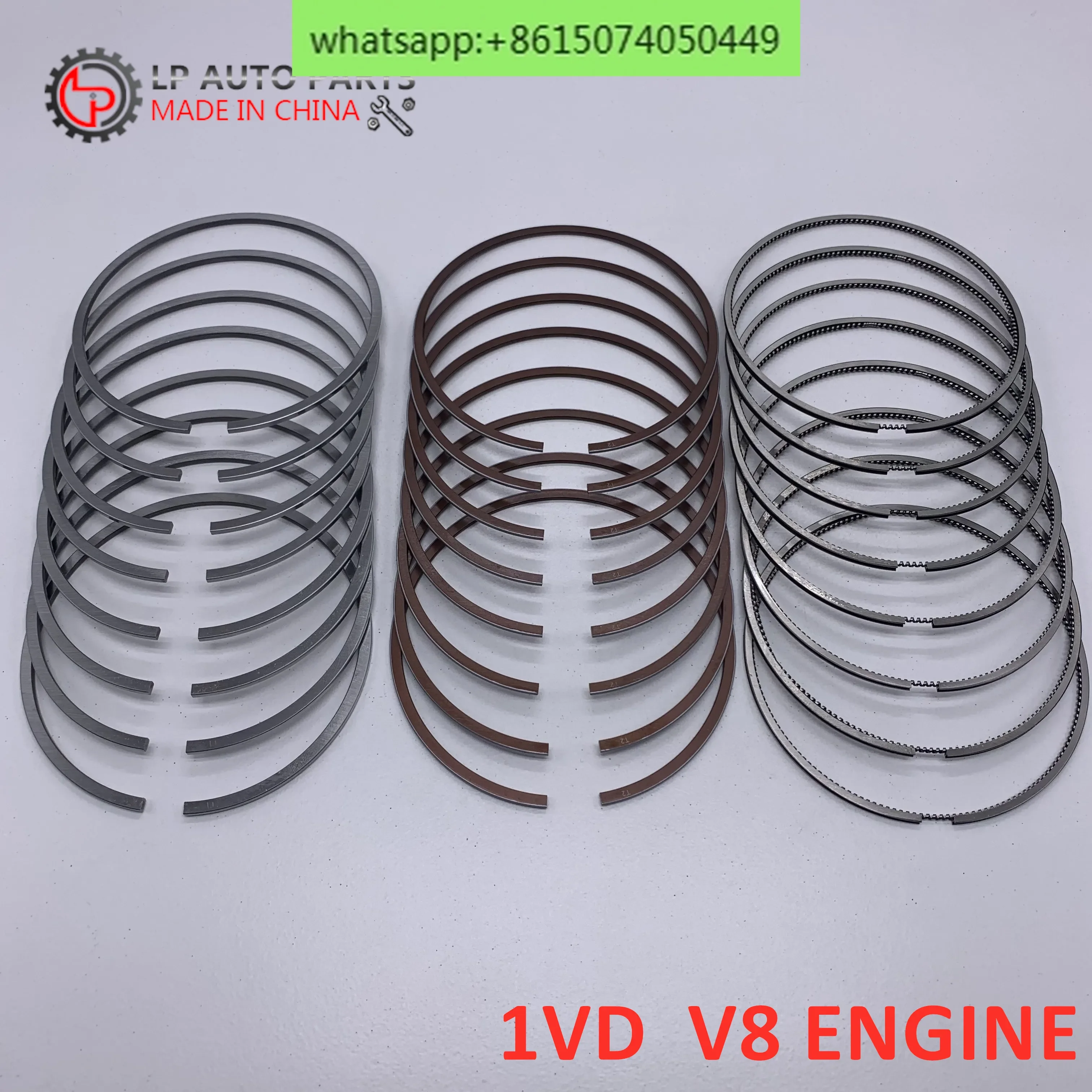 1VD-FTV 4.5l V8 Land Cruiser VDJ76 VDJ78 VDJ79 Engine Piston Ring Set 13011-51031