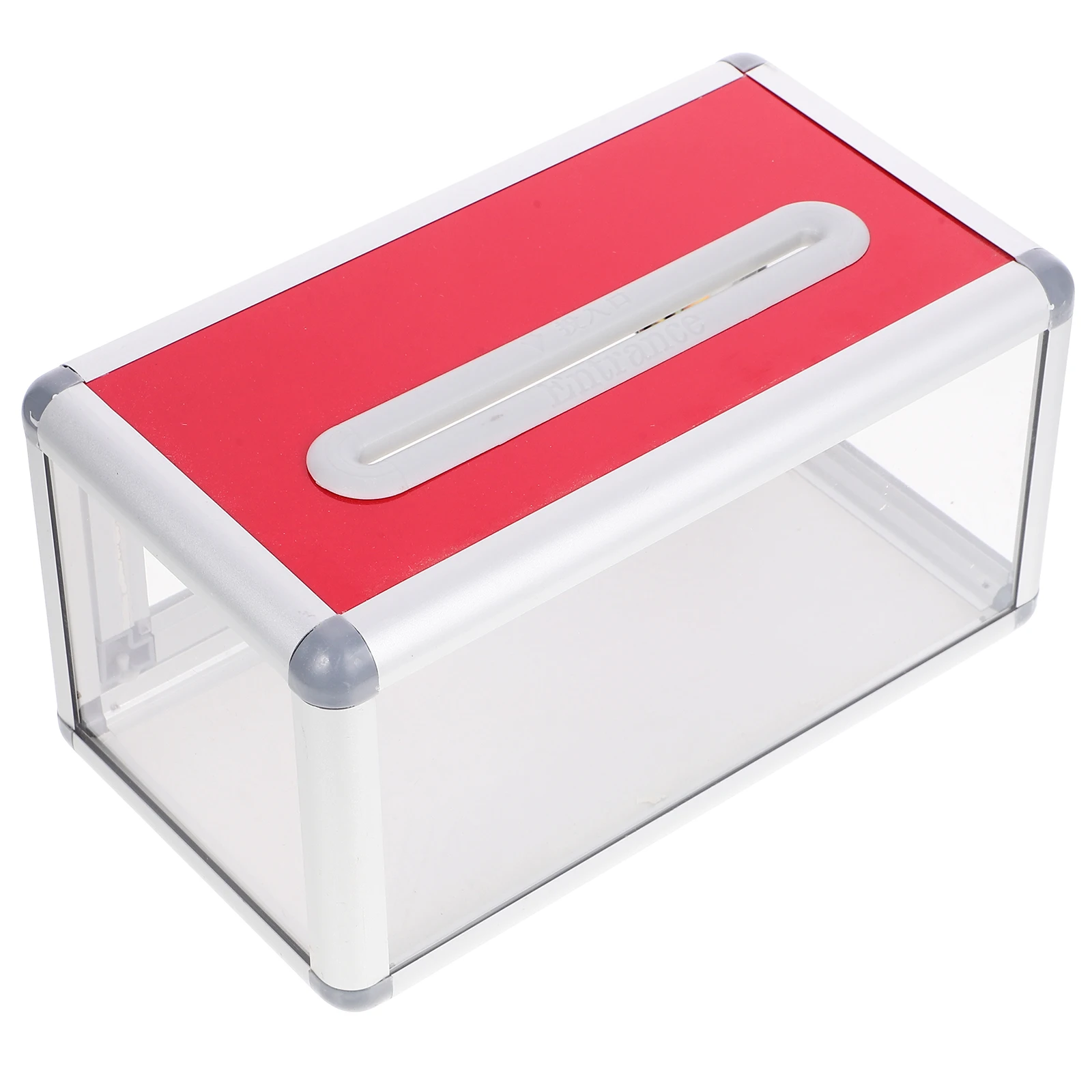 

Portable Office Cards Container Business Holder Name Organizer Desktop Organiser Storage Charity Box Plastic Boxes