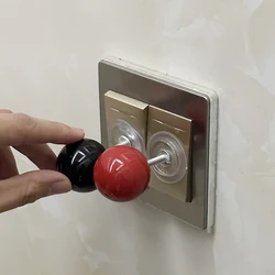 【Epeiushome】 switch button small handle press artifact traceless wall hook candy color lamp holder hand ball
