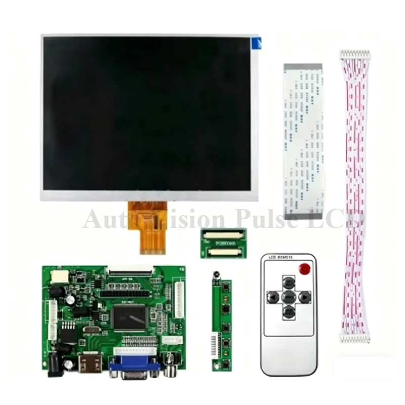 Original 8 Inch HJ080IA-01E LCD With Board Tablet HD LCD Display Screen Panel HE080IA-01D With VGA HDMI Driver Board 1024*768