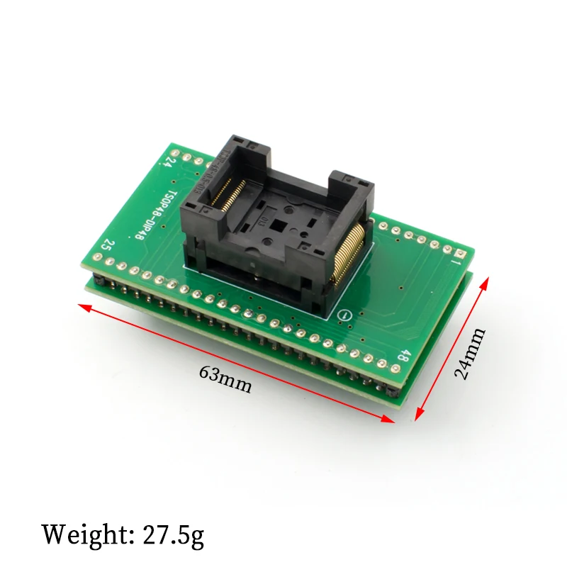 WAVGAT TSOP48 to DIP48 Top Quality adapter,TSOP48 test socket 0.5mm Pitch for RT809F RT809H & for XELTEK USB Programmer
