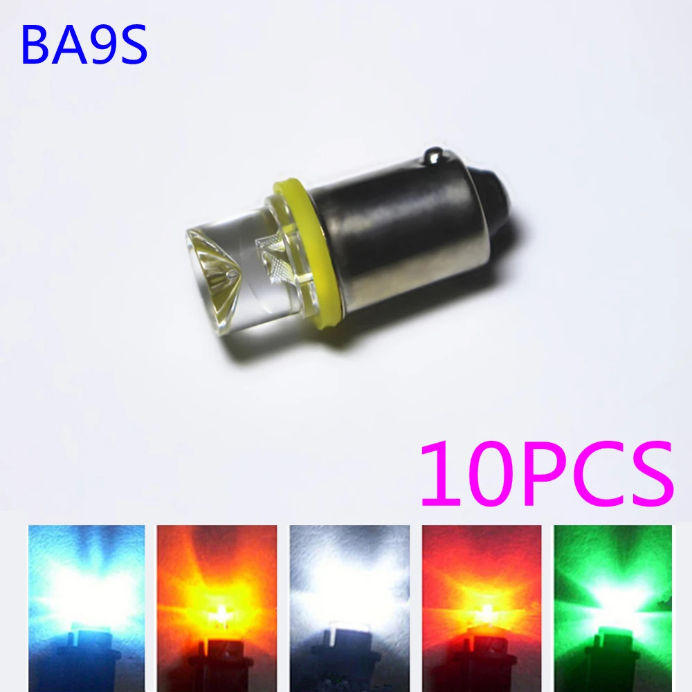 10PCS BA9S 3V BA9S 4.5V BA9S 6V Machine tool light bulb 12V BA9S  instrument bulb 24V BA9S instruct Light bulb 30V BA9S red blue